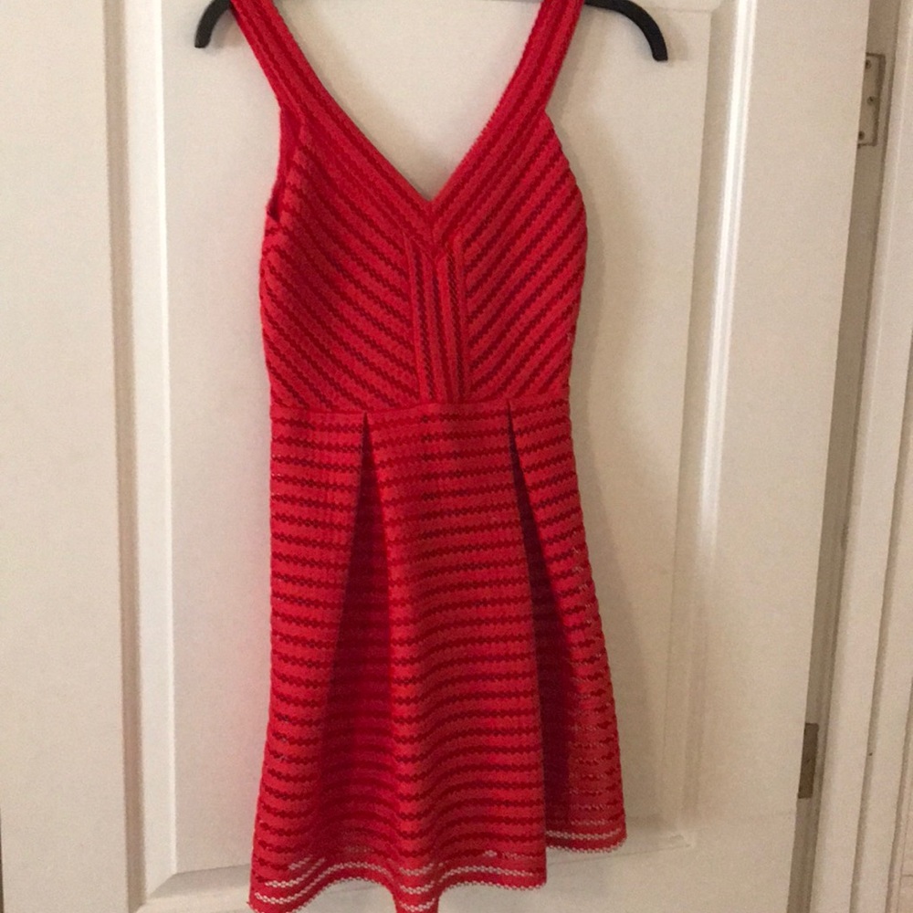 Red cocktail dress